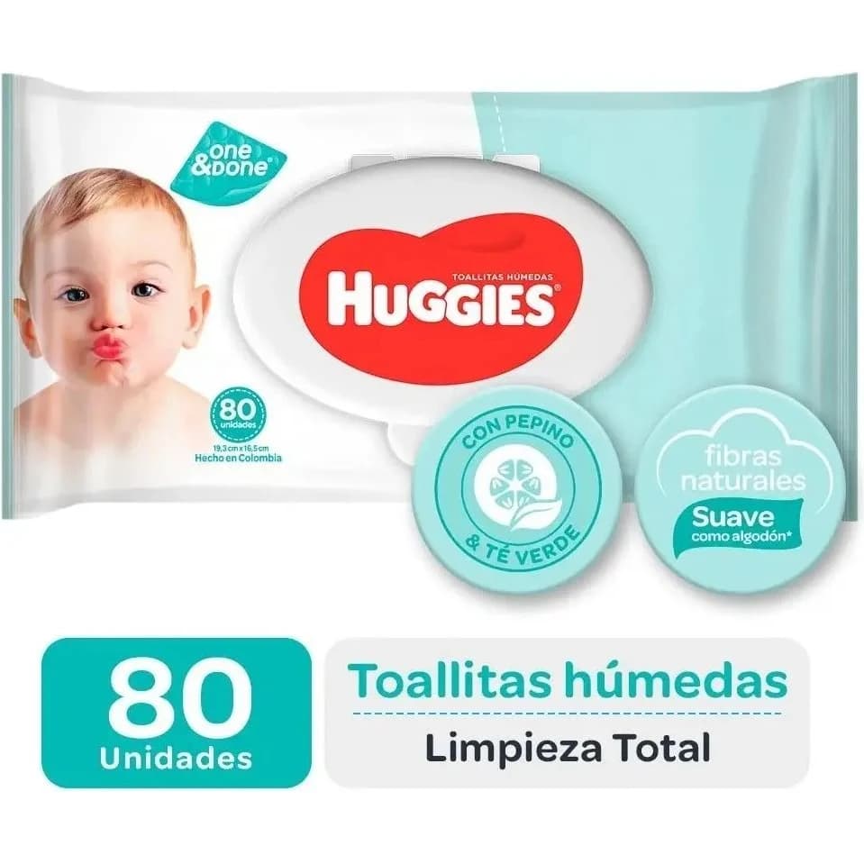 Toallitas Huggies Húmedas 4 en 1 x48