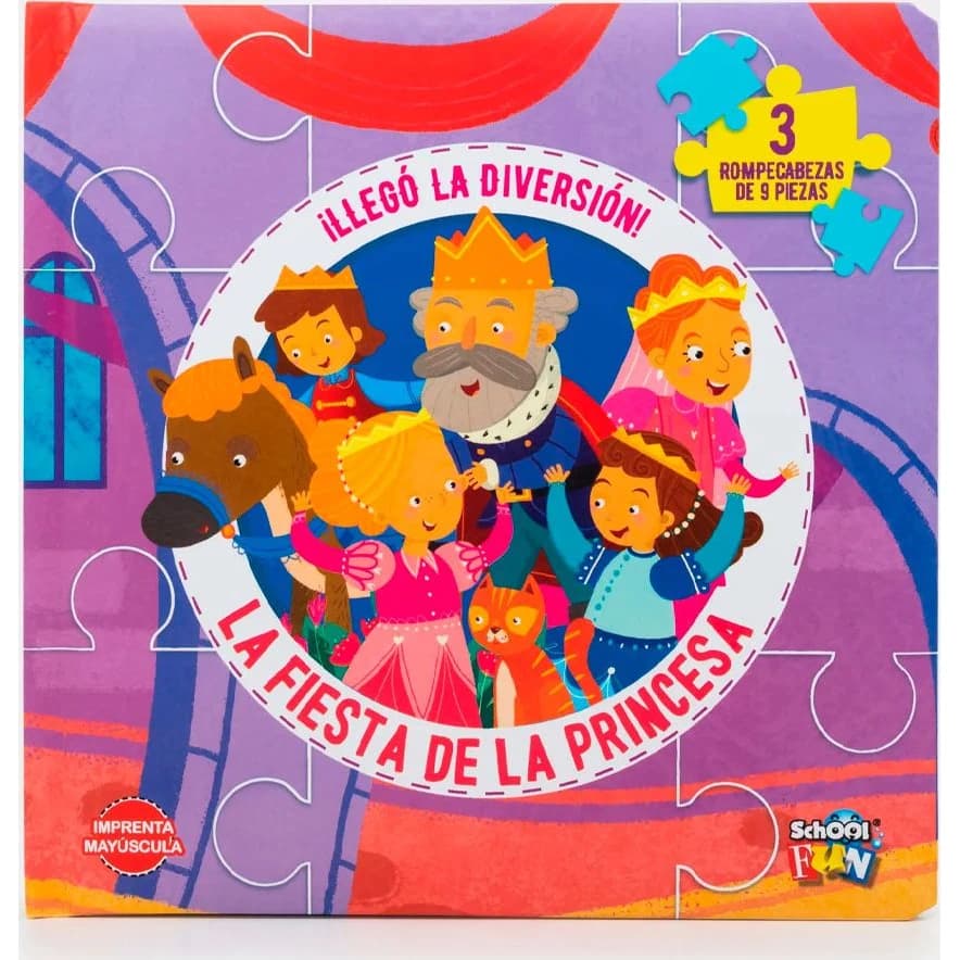 Libro con Puzzle Princesa