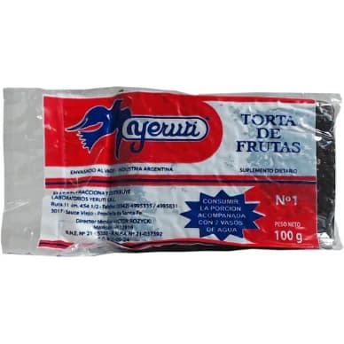 Yerutí Torta Frutas x 100 g