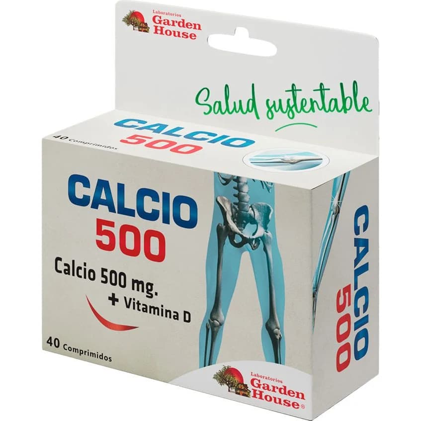 Calcio 500 mg Garden House x 40 Comprimidos