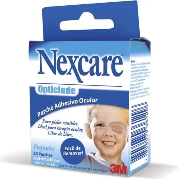 Parches Oculares Nexcare Opticlude Pediátrico x 20