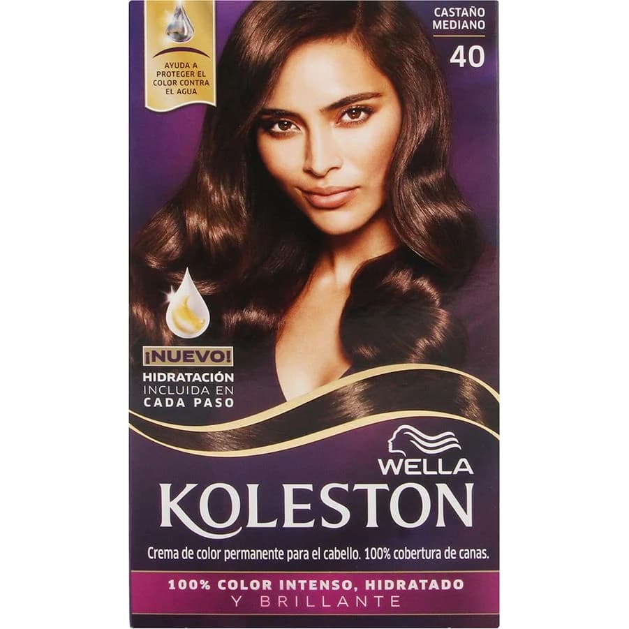 Kit de Coloración Koleston Tono 40 Castaño Mediano