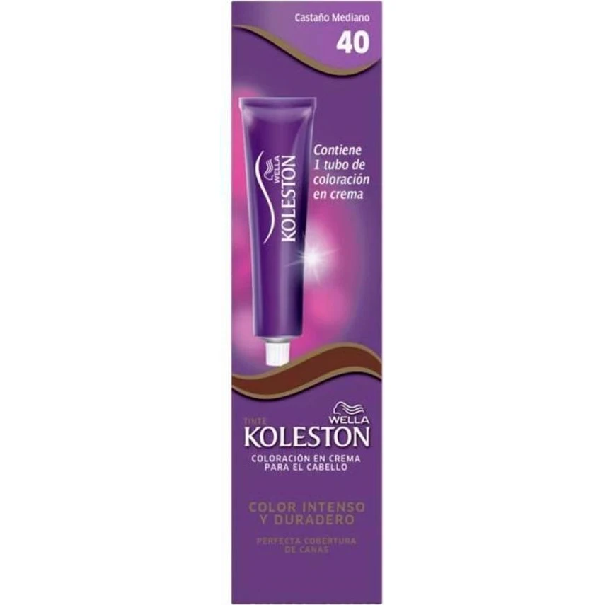 Tintura Capilar Koleston Tono 40 Castaño Mediano