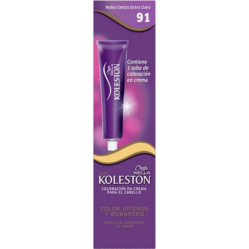 Tintura Capilar Koleston Rubio Ceniza Extra Claro 91