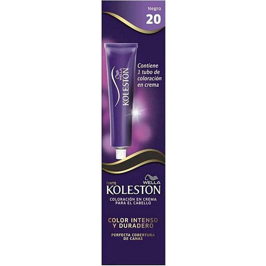 Tintura Capilar Koleston Tono 20 Negro Intenso