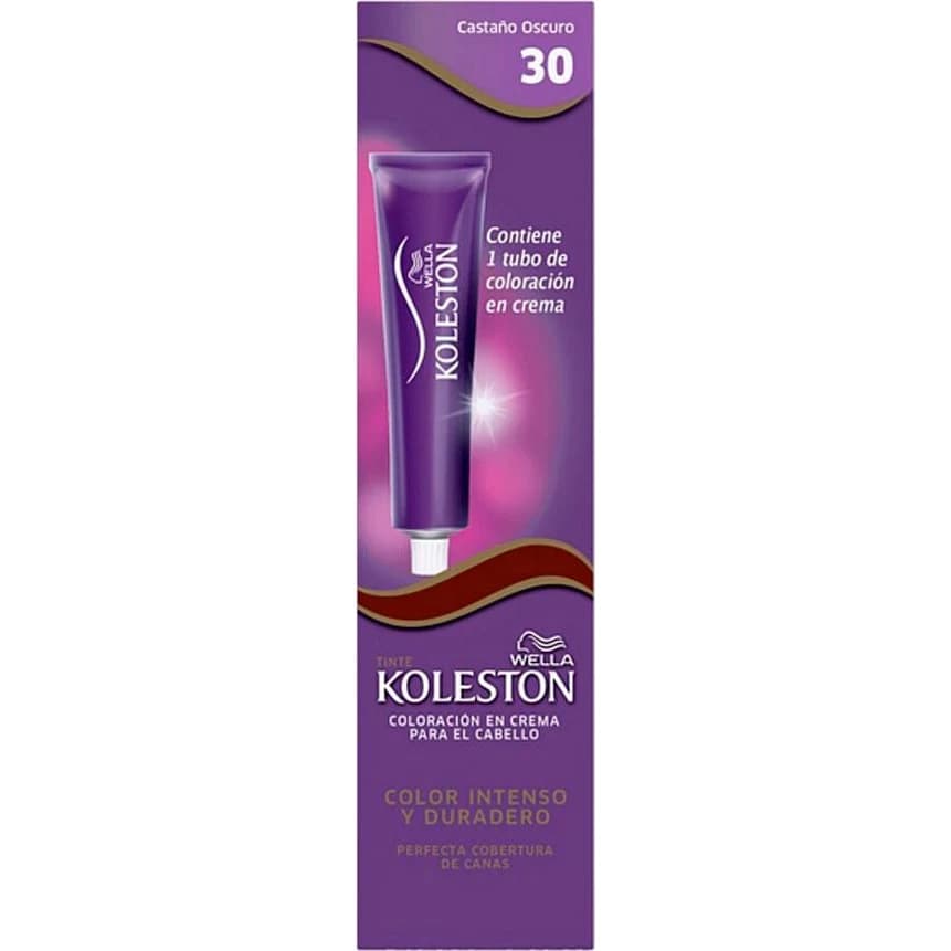 Tintura Capilar Koleston Tono 30 Castaño Oscuro