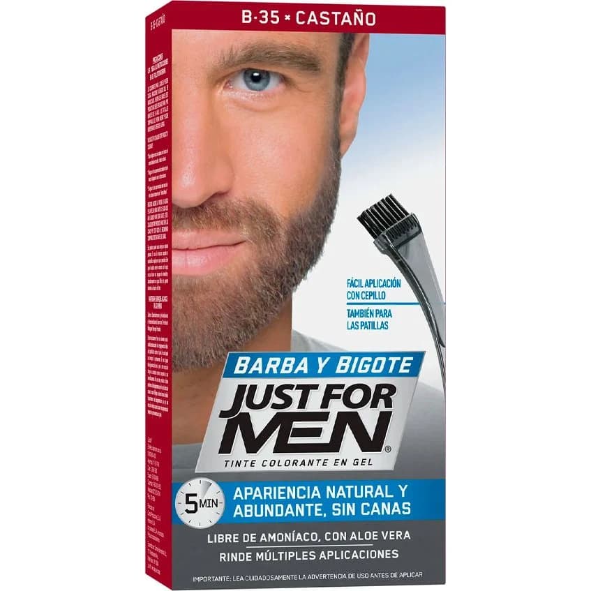 Tintura para Barba y Bigote Just For Men Castaño