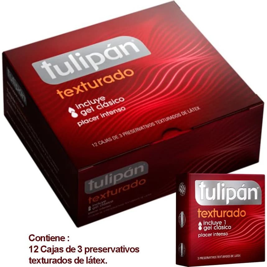 Preservativos Tulipán Texturado x3
