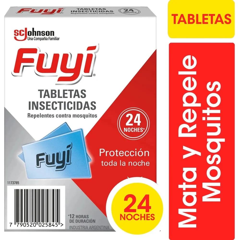 Tabletas Repelente de Mosquitos Fuyi x 24