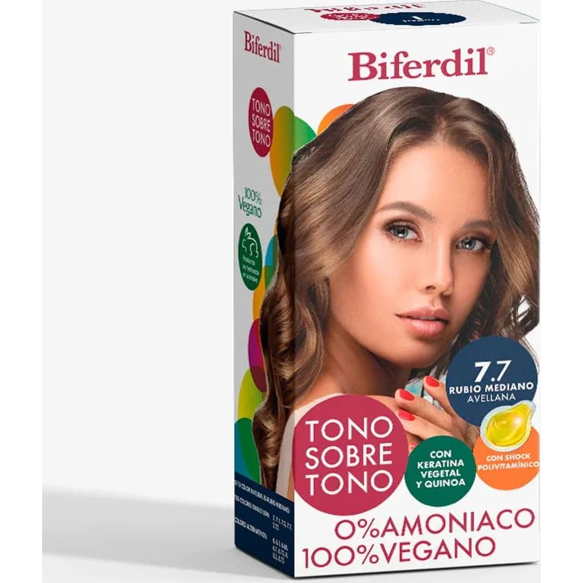 Kit de Coloración Biferdil Color Tono 7.7
