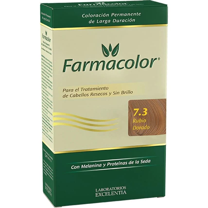 Tintura Capilar Farmacolor Kit Tono 7.3 Rubio Dorado