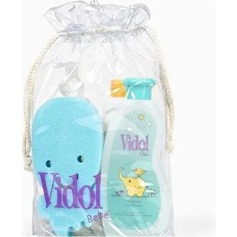 Set Colonia Vidol + Shampoo + Talco + Esponja