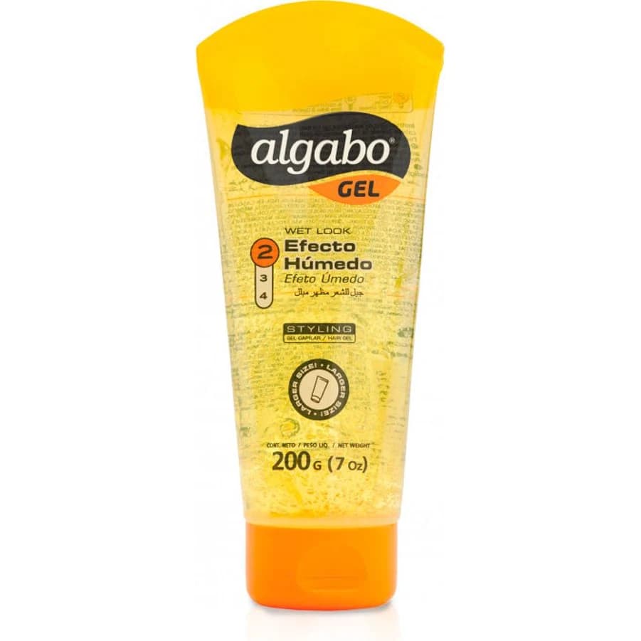 Gel Fijador Capilar Algabo Efecto Húmedo Amarillo 200 g