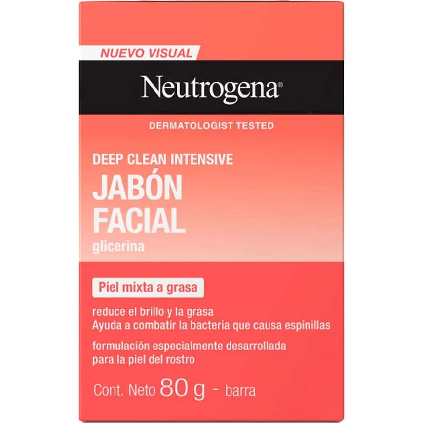 Barra de Limpieza Facial Neutrogena Deep Clean 80 g