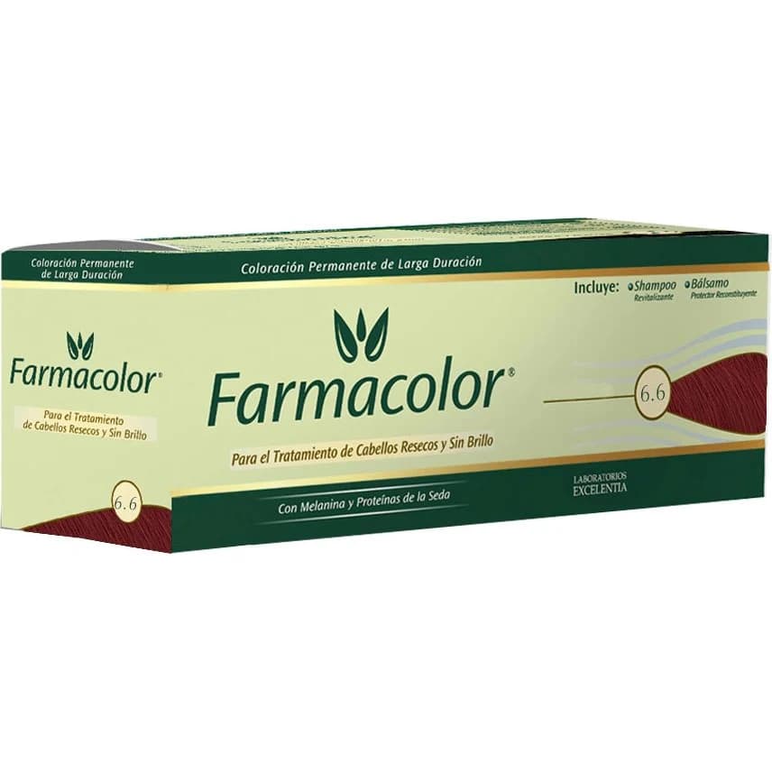 Tintura Capilar Farmacolor Individual Tono 6.6 Rojo