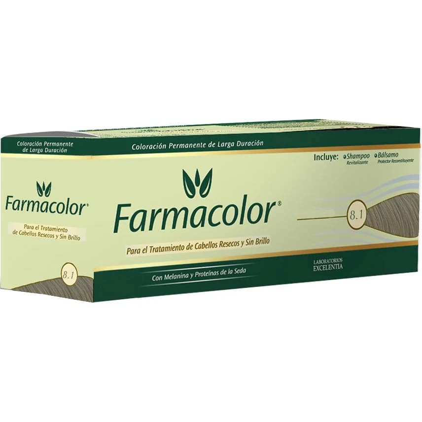 Tintura Capilar Farmacolor Individual Tono 8.1 Rubio Claro Ceniza