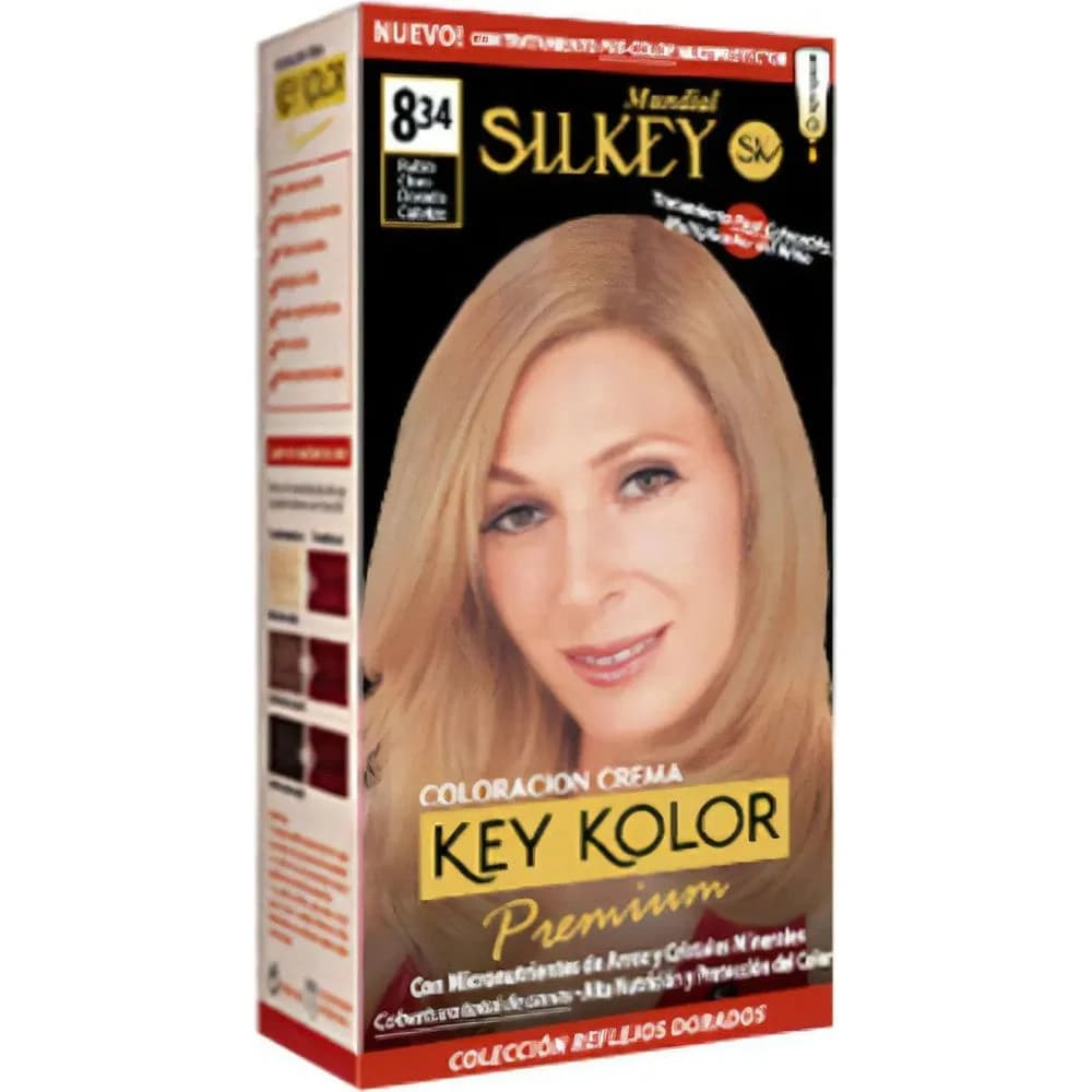 Tintura Capilar Silkey Key Color Premium Tono 8.34