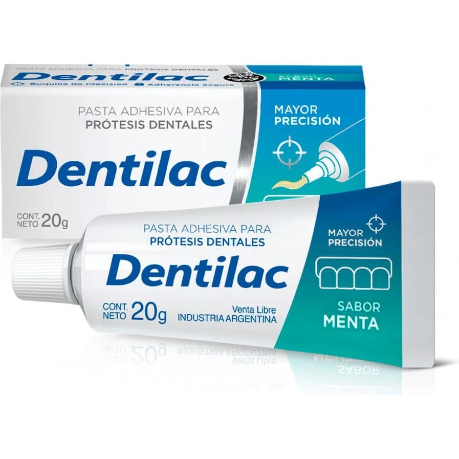 Crema Fijadora para Prótesis Dental Dentilac Menta 20 g
