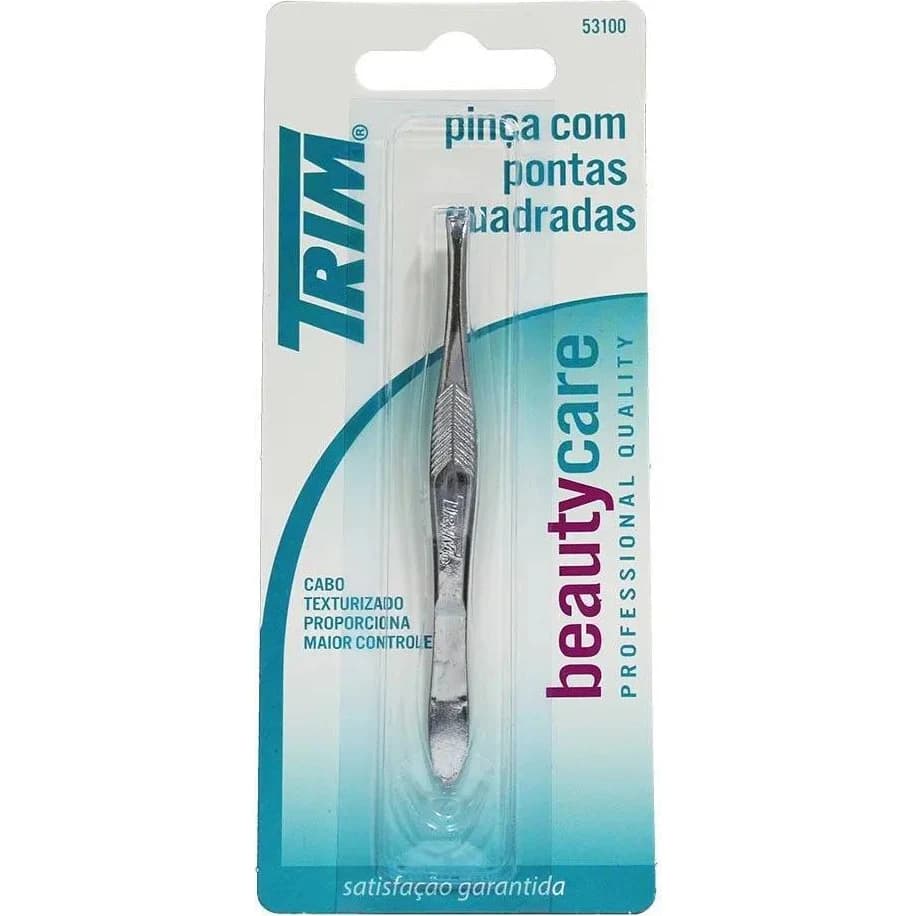 Pinza de Depilación Trim Punta Recta Niquelada