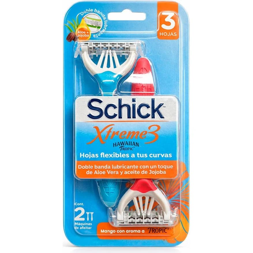 Máquina de Afeitar Descartable Schick Xtreme3 Woman x 2