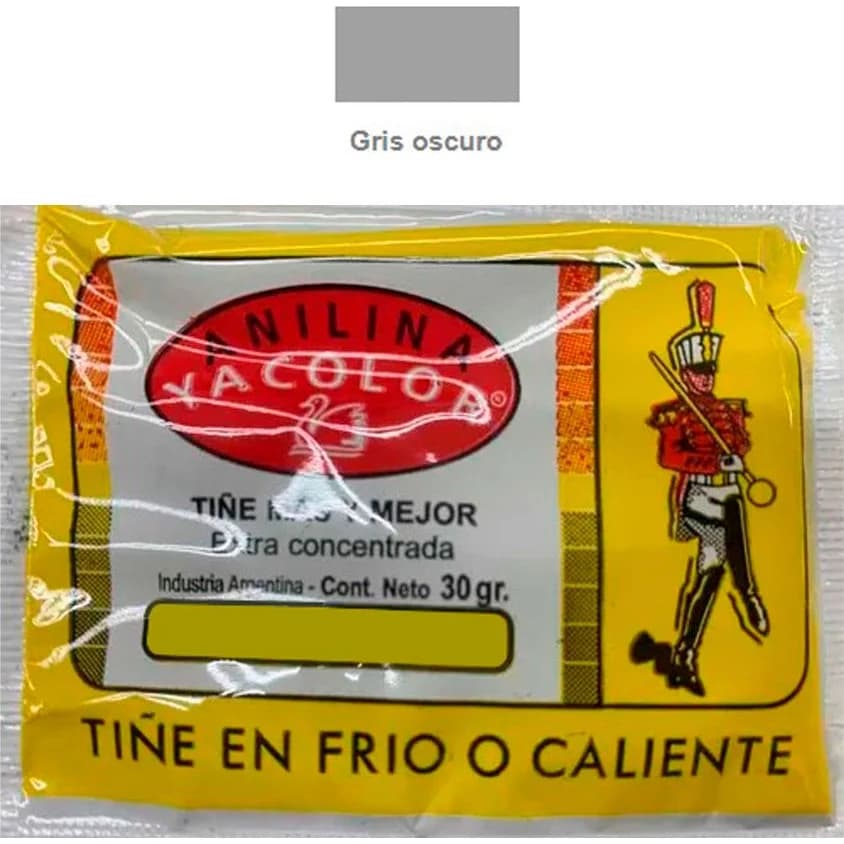Anilina Yacolor Gris Oscuro
