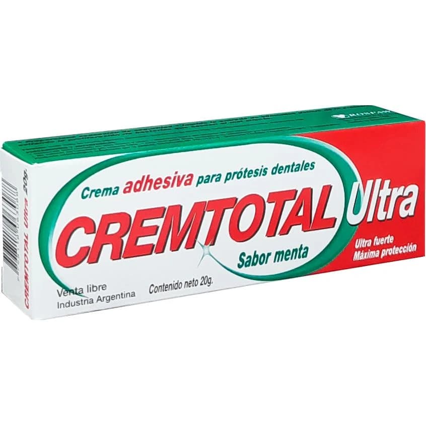 Crema Adhesiva para Prótesis Dental Cremtotal Ultra Pomo 20 g