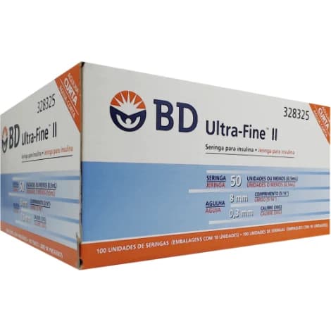 Jeringa para Insulina BD Ultra-Fine 30G 8 mm 0,5 cc x 100
