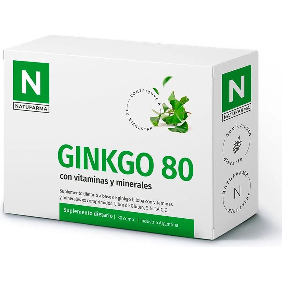Natufarma Ginkgo Biloba 80 mg x 30 Comprimidos
