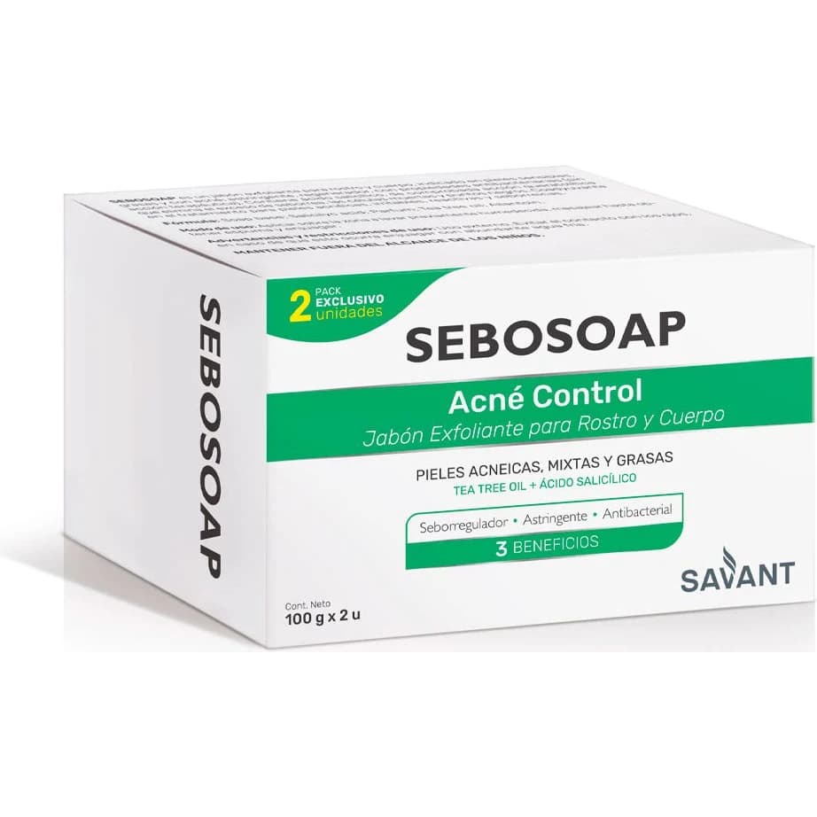 Jabón Sebosoap 100 g - Pack 2x1