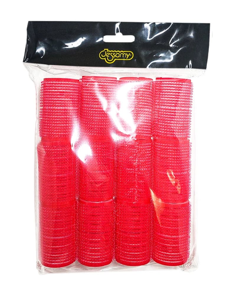 Ruleros con Abrojo 36 mm Jessamy Rojo x 12