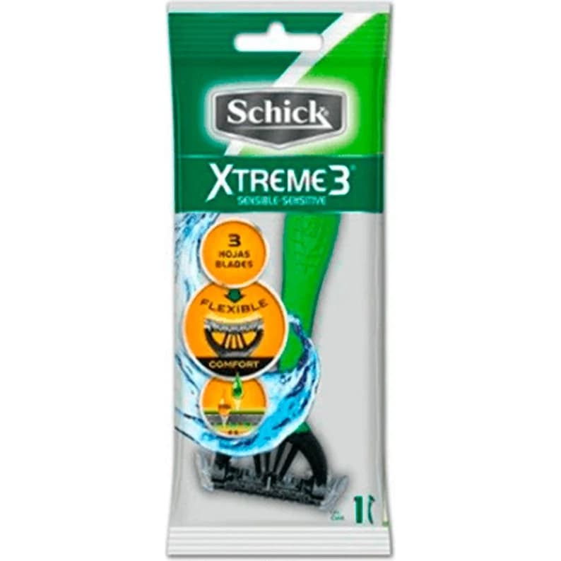Máquina de Afeitar Schick Xtreme3 x 1 unidad