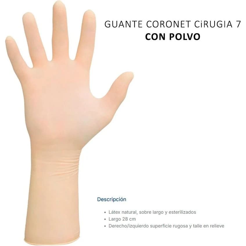 Guante de Cirugía Coronet N° 7 x 1 Par