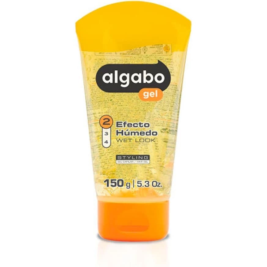 Gel Fijador Capilar Algabo Húmedo Amarillo 150 g