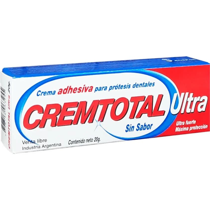 Crema Adhesiva para Prótesis Dental Cremtotal Ultra Neutra 20 g