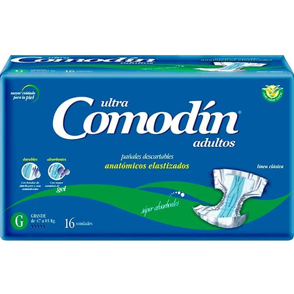 Pañal Anatómico para Adulto Comodin Grande x16