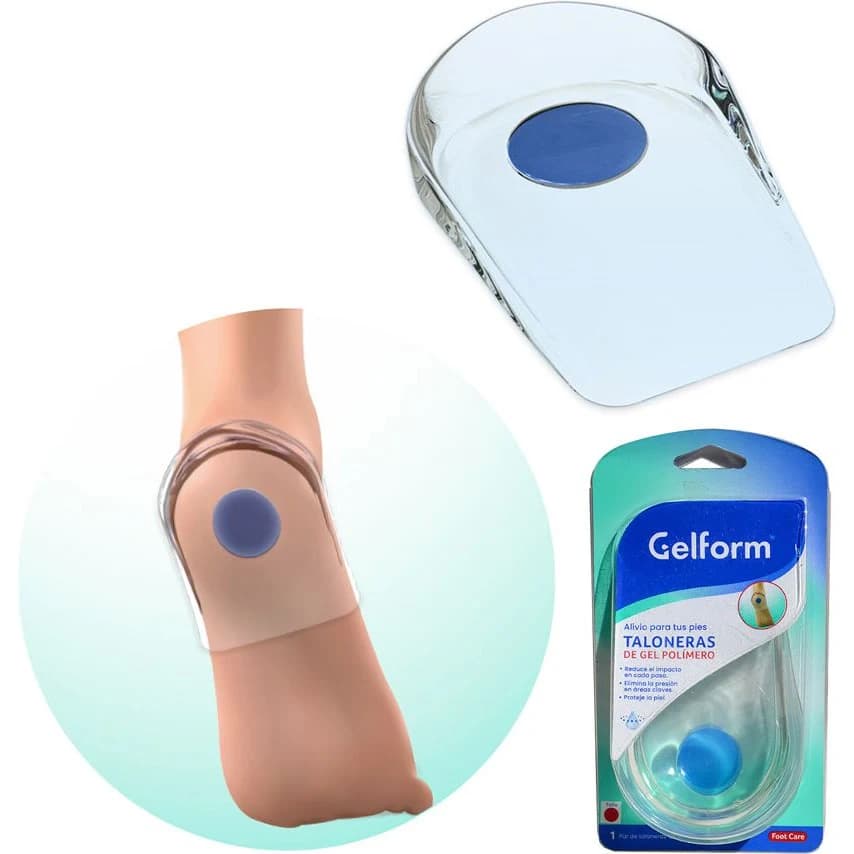 Talonera de Gel Gelform Punto Azul N° 2 (Par)