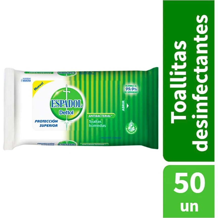 Toallitas Húmedas Antibacteriales Espadol x 50