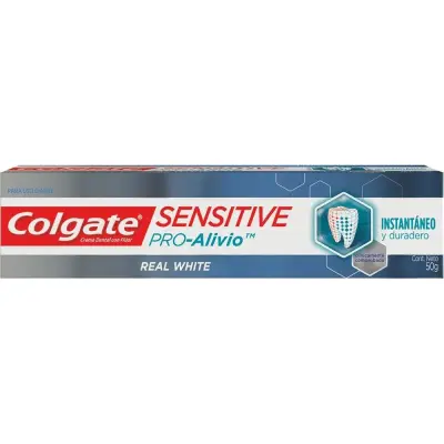 Crema Dental Colgate Sensitive Proalivio Real White 50 g