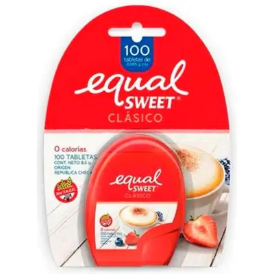 Edulcorante Equal Sweet en Tabletas x 100