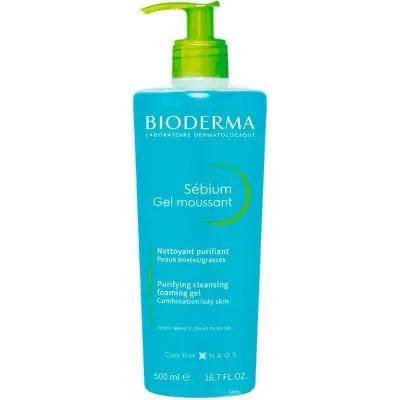 Gel Limpiador Bioderma Sébium Moussant 500 ml