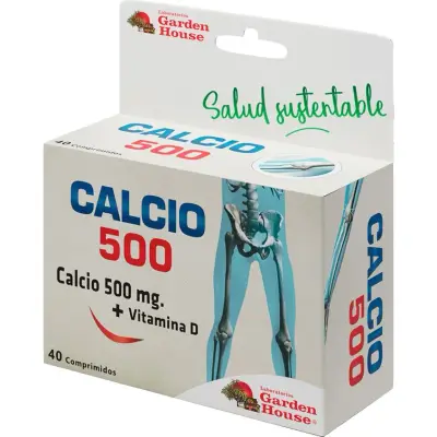 Calcio 500 mg Garden House x 40 Comprimidos