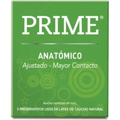 Preservativos Prime Pre Anatómico x 3