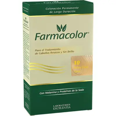 Kit de Coloración Farmacolor Tono 10 Rubio Claro