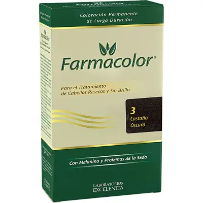 Tintura Capilar Farmacolor Kit Nº 3 Castaño Oscuro