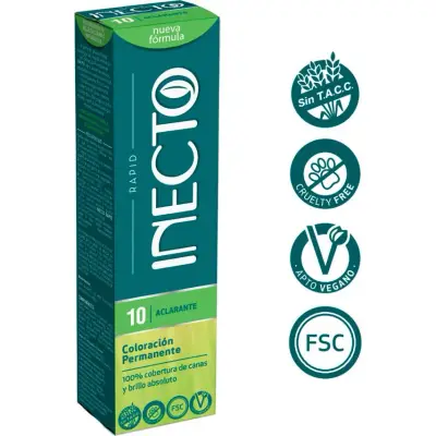 Tintura Capilar Inecto Rapid Tint Tono 10 Aclarante