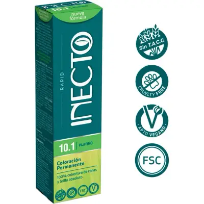 Tintura Capilar Inecto Rapid Tint Tono 10.1 Platino