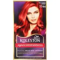 Kit de Coloración Koleston Tono 7744 Rojo Súper Intenso