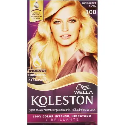 Kit de Coloración Koleston Tono 100 Rubio Ultra Claro