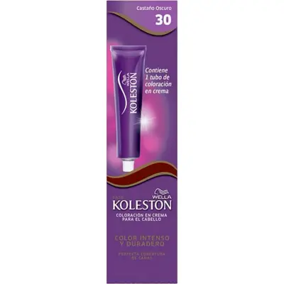 Tintura Capilar Koleston Tono 30 Castaño Oscuro