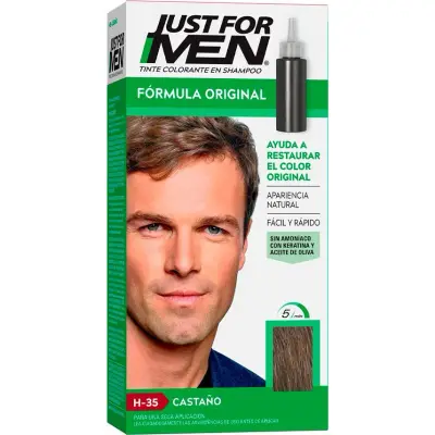 Shampoo con Color Just For Men Castaño